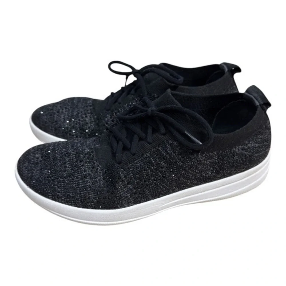 FitFlop Women’s F-Sporty Uberknit Crystal Sneakers - Black - Size 7 Comfort